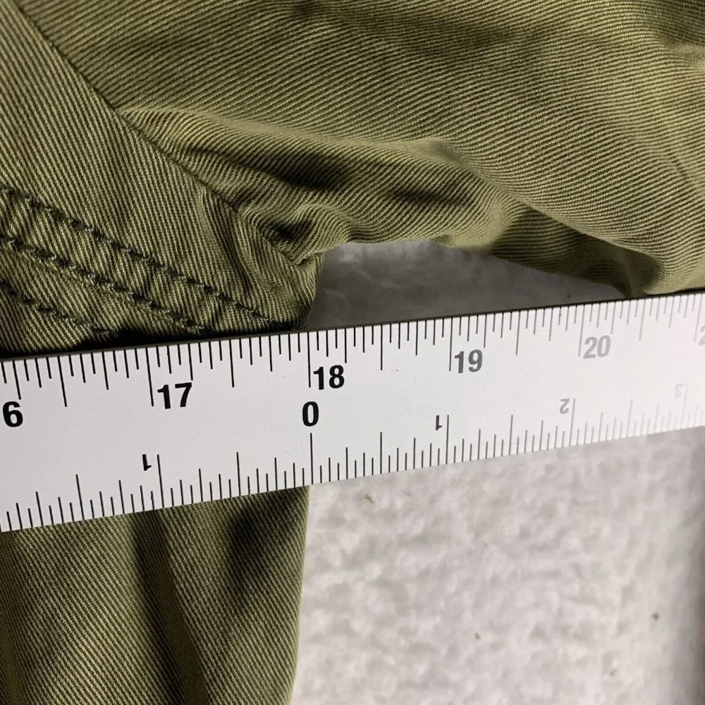 Holding Horses Field Jacket Women's Small Olive Green Denim Notch Lapel‎ 7769 - Picture 4 of 7